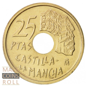 Reverse side 25 pesetas Spain 1996