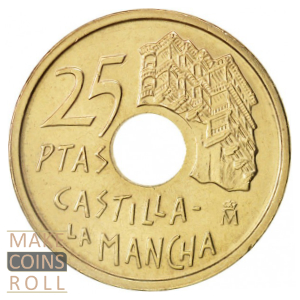 Reverse side 25 pesetas Spain 1996