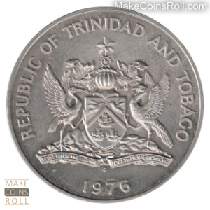 Obverse side 1 dollar Trinidad and Tobago 1976