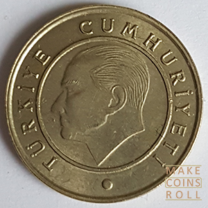 Obverse side 10 Kuruş Türkiye 2018