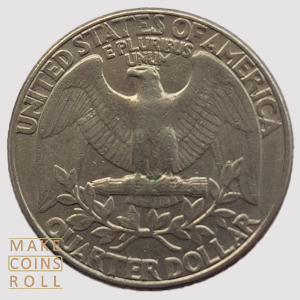 Reverse side Quarter Dollar United States 1986