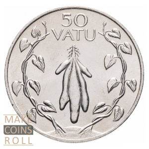 Reverse side 50 vatu Vanuatu 1983