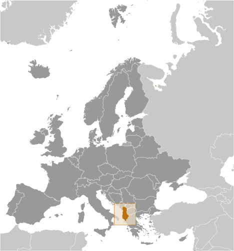 Albania locator