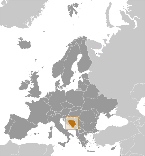 Bosnia and Herzegovina locator