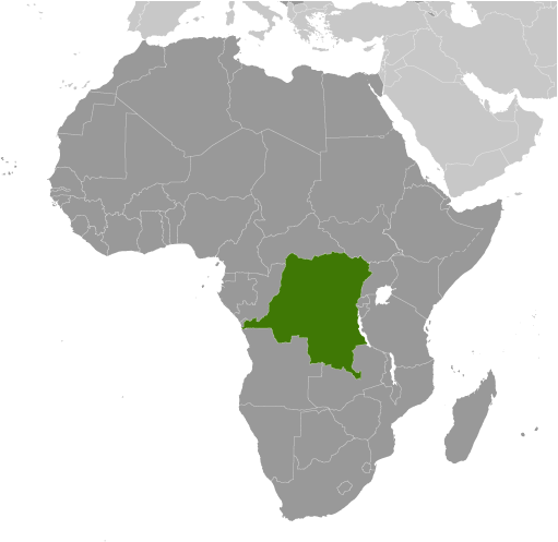 Democratic Republic of the Congo locator