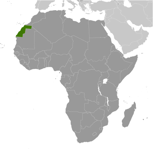 Western Sahara locator