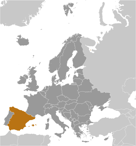 Spain locator