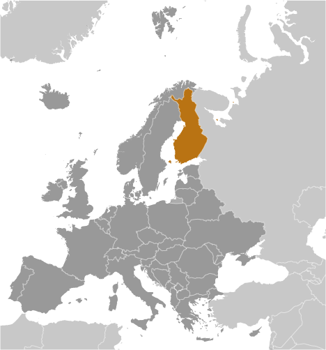 Finland locator