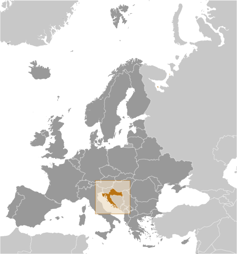 Croatia locator