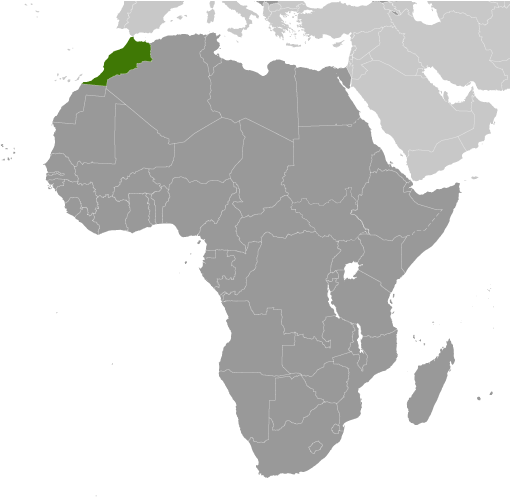 Morocco locator