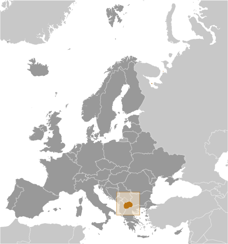 North Macedonia locator