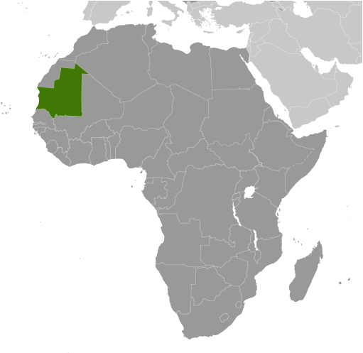 Mauritania locator