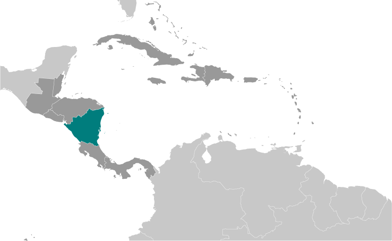 Nicaragua locator