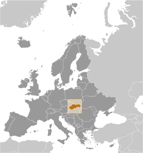 Slovakia locator