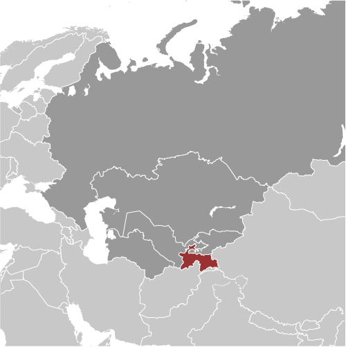 Tajikistan locator