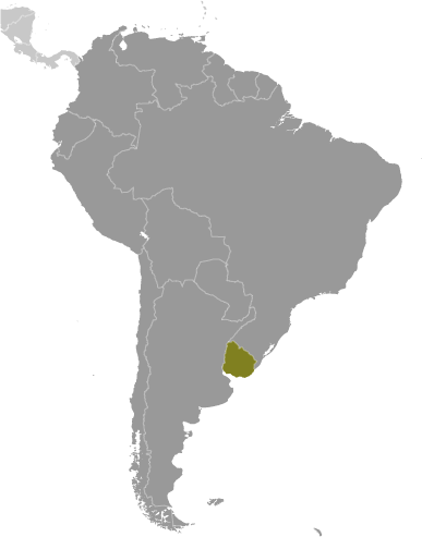 Uruguay locator