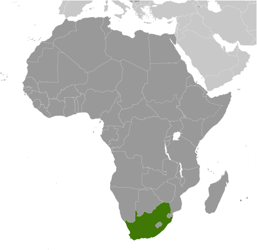 South Africa locator