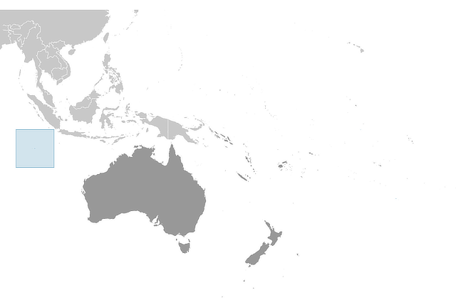 Cocos Keeling Islands Global Locator Map