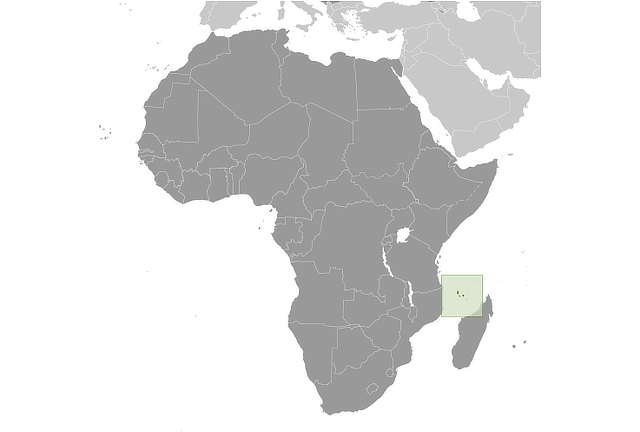 Comoros Global Locator Map