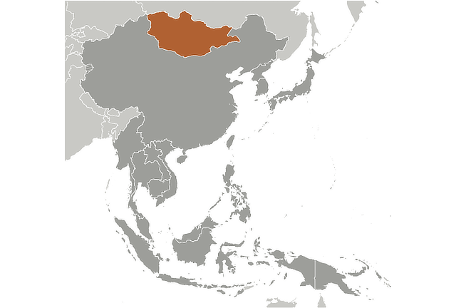 Mongolia Global Locator Map
