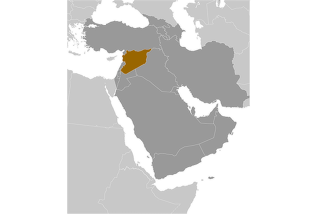 Syria Global Locator Map