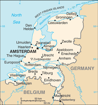 Map of Netherlands