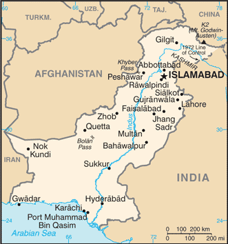 Map of Pakistan