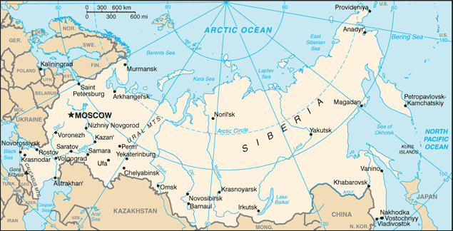 Map of Russia