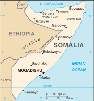 Map of Somalia