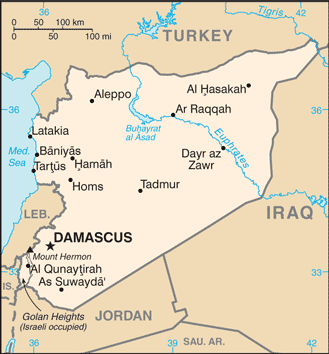 Map of Syria