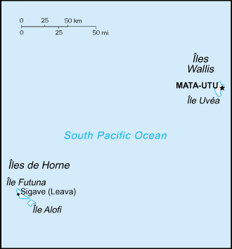 Map of Wallis and Futuna