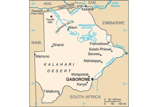 Botswana Territory Map