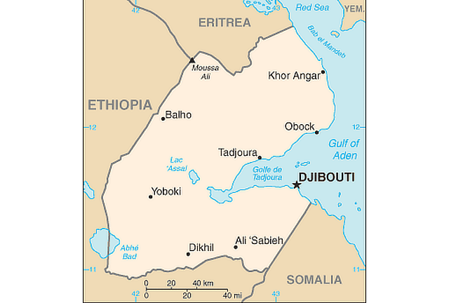 Djibouti Territory Map