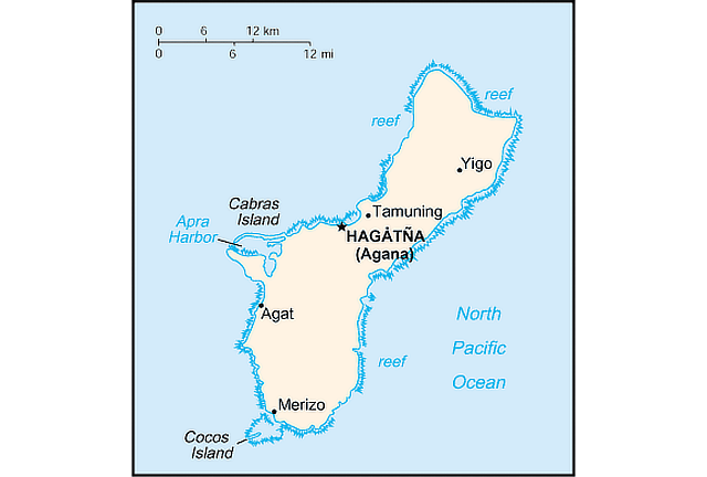 Guam Territory Map