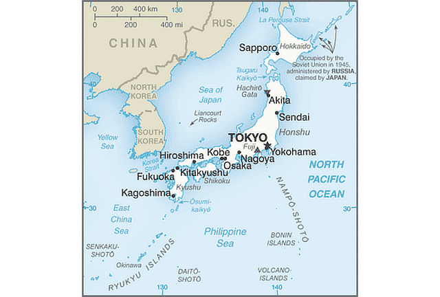 Japan Territory Map