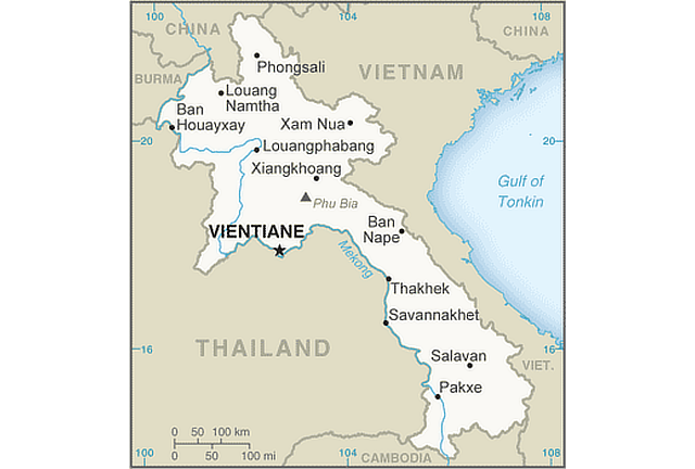 Laos Territory Map