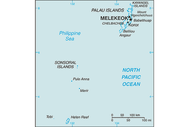 Palau Territory Map